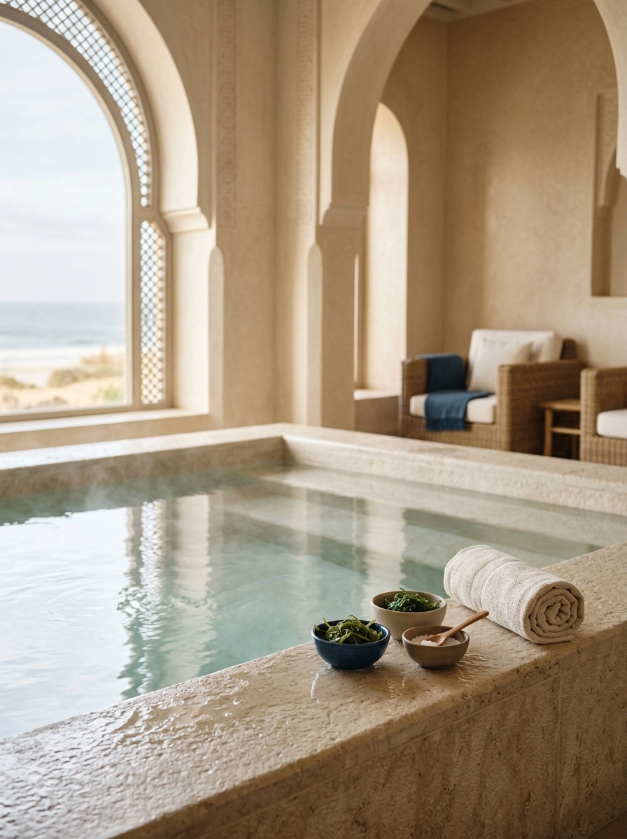 Expérience de thalassothérapie marine au Beach Spa & Thalasso by Tikida